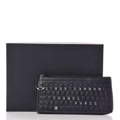 Chanel Metallic Calfskin Keyboard Pouch Black 11 of 11