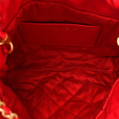 Chanel Shiny Calfskin Quilted Mini Chanel 22 Red 5 of 10