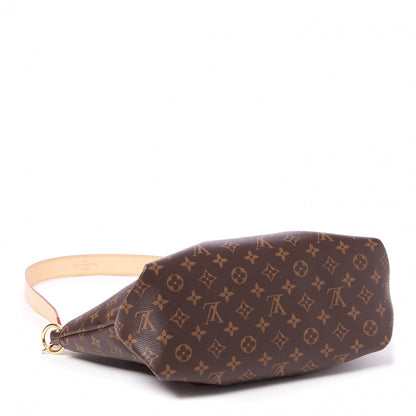 Louis Vuitton Monogram Flower Zipped Tote MM Beige 3 of 9