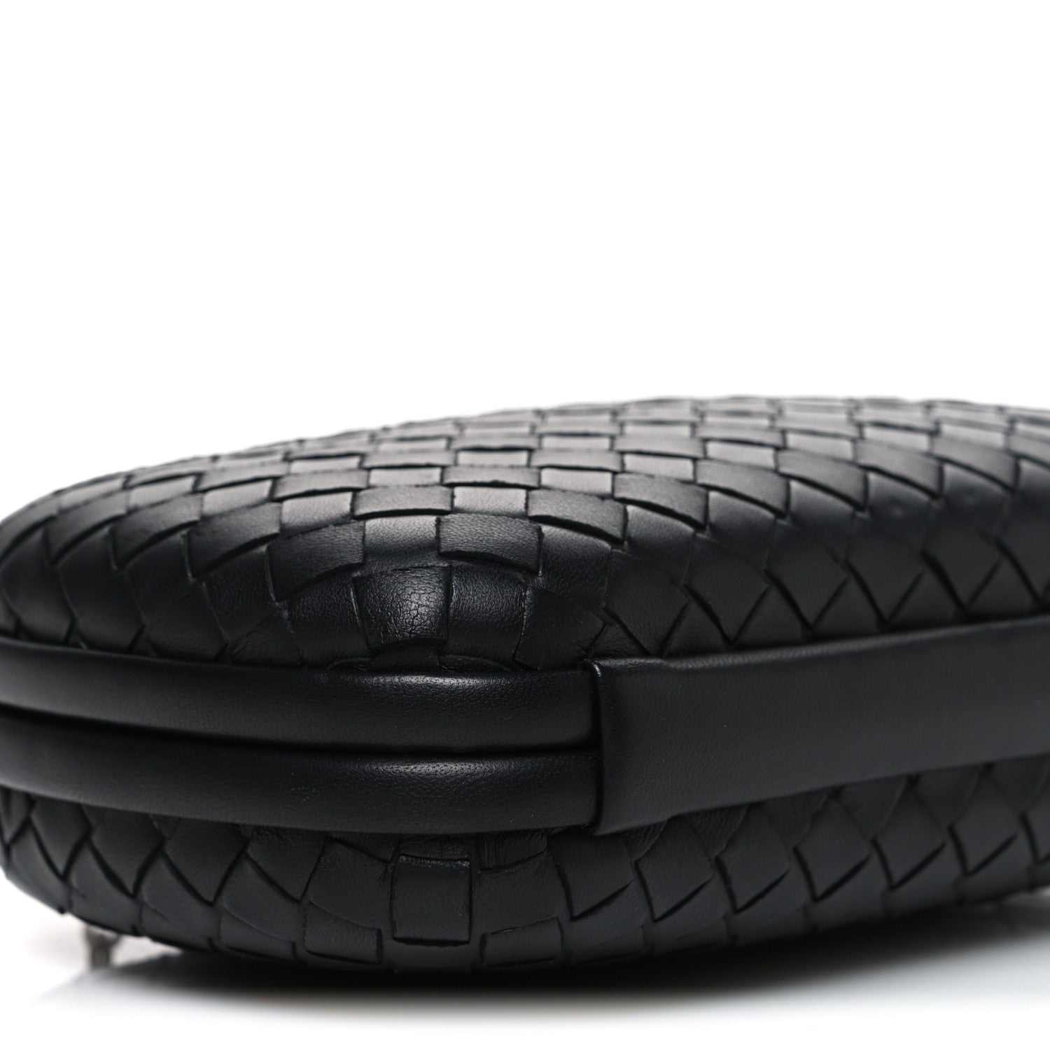 Bottega Veneta Nappa Intrecciato Chain Knot Clutch Black 8 of 9