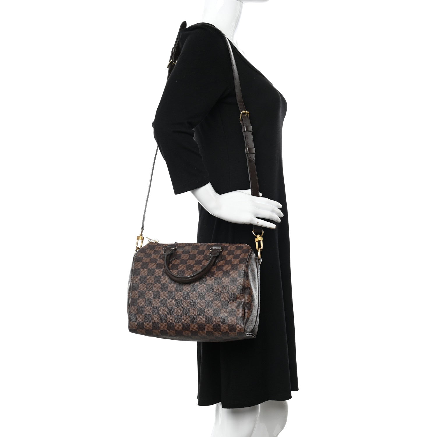 Louis Vuitton Damier Ebene Speedy Bandouliere 25 2 of 22