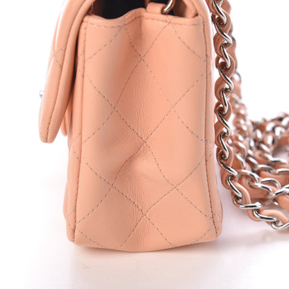 Chanel Lambskin Quilted Mini Rectangular Flap Light Pink 10 of 12