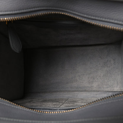 Celine Baby Drummed Calfskin Micro Luggage Kohl 5 of 10