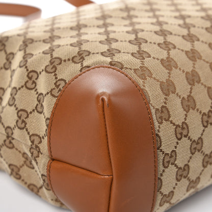 Gucci Monogram Large Flat Messenger Bag Brown 8 of 13