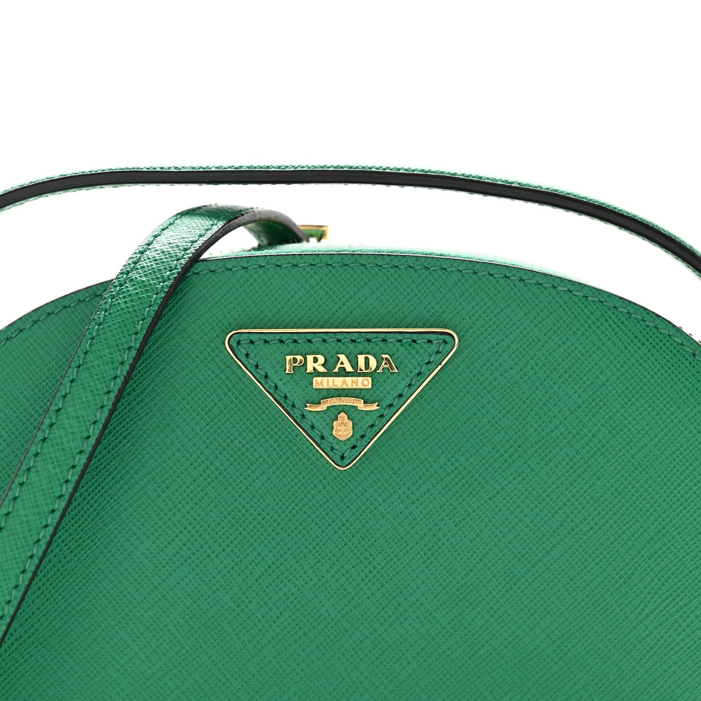 Saffiano Lux Odette Crossbody Verde