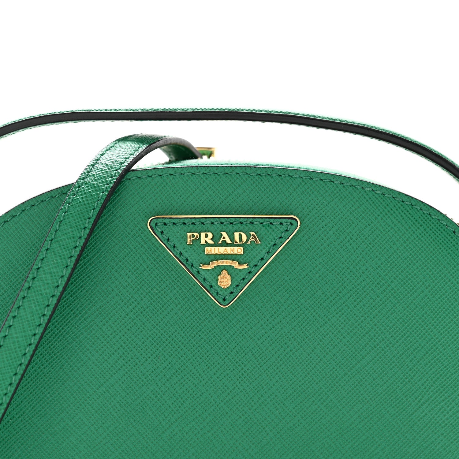 Prada Saffiano Lux Odette Crossbody Verde 8 of 11