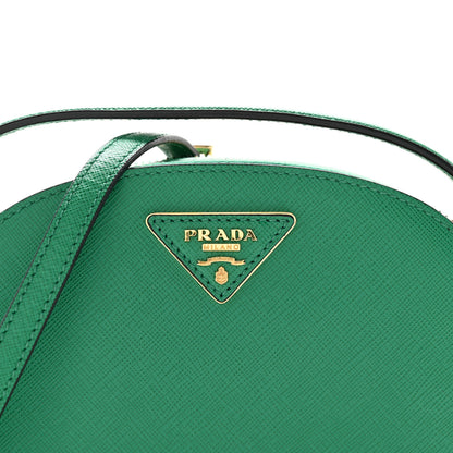 Prada Saffiano Lux Odette Crossbody Verde 8 of 11