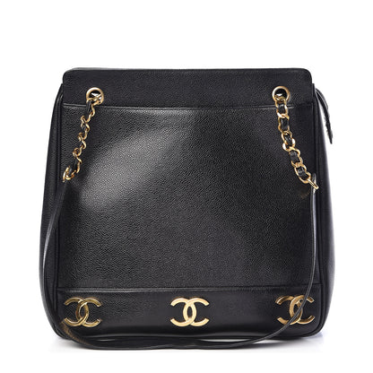 Chanel Caviar CC Shoulder Bag Black 1 of 10