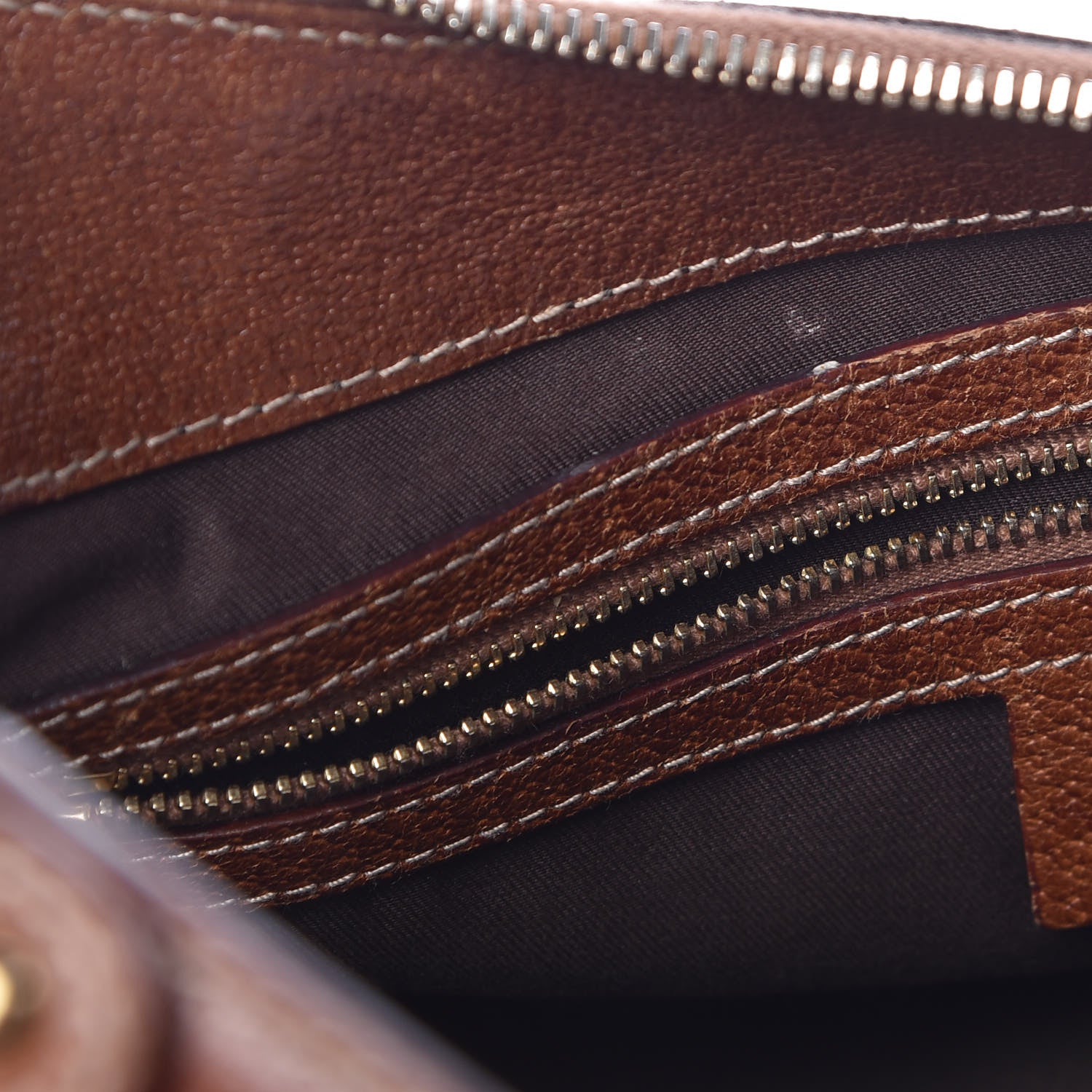 Gucci Monogram Bamboo Ring Hobo Brown 8 of 17
