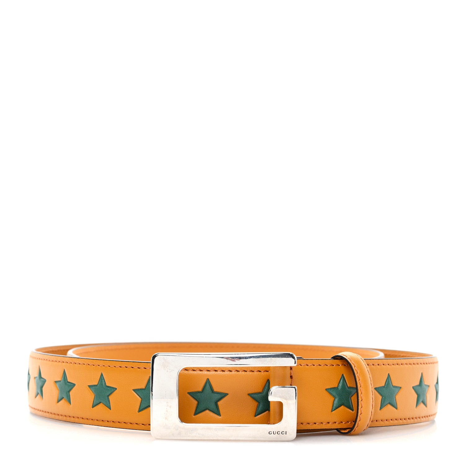 Gucci Plutone Calfskin Stars Square G 30mm Belt 95 38 Cinture Uomo 1 of 5