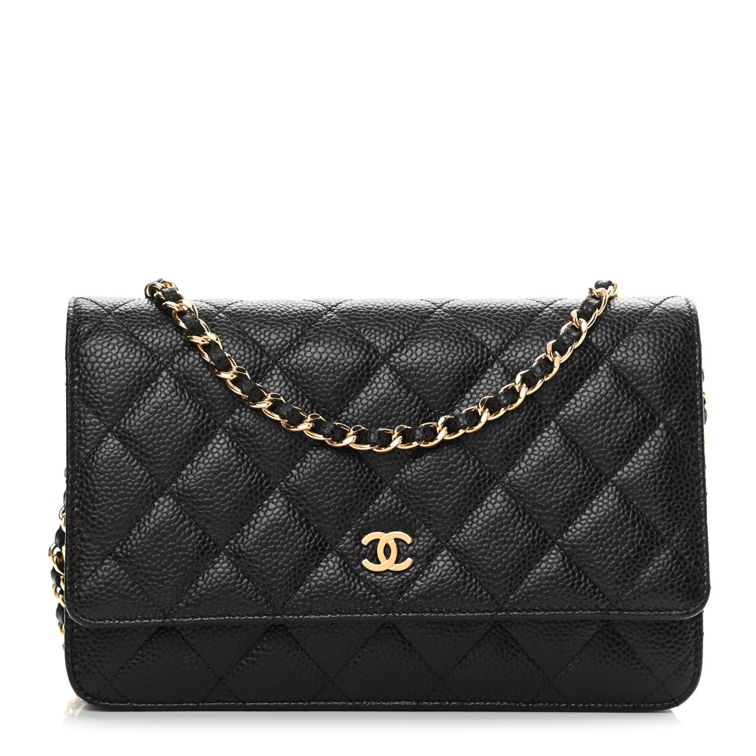 Chanel Caviar Quilted Wallet On Chain WOC Black 1 of 13