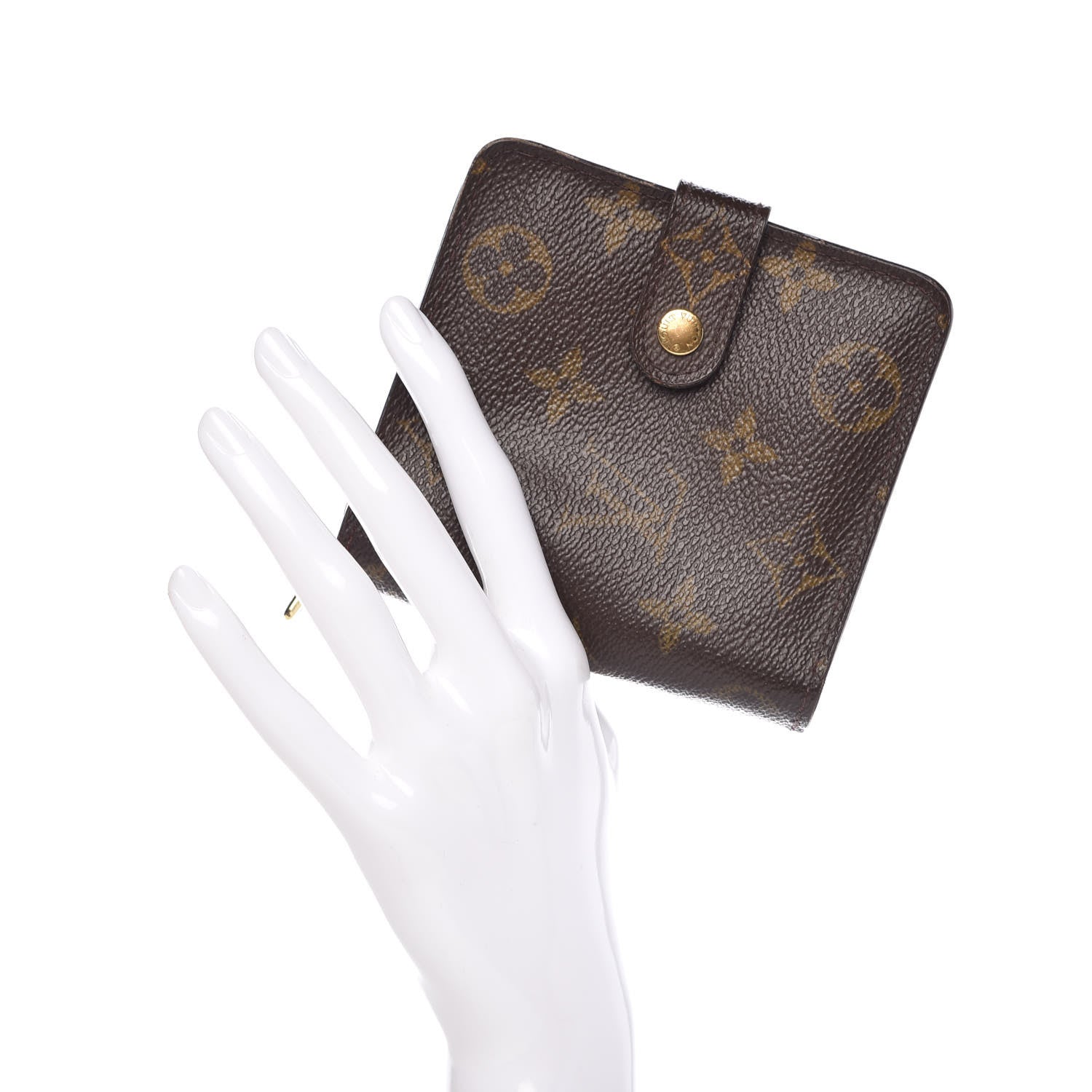 Louis Vuitton Monogram Compact Zippe Zipped Wallet 2 of 14