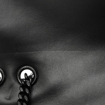 Saint Laurent Calfskin Y Quilted Monogram Monochrome Large Loulou Chain Satchel Black 11 of 17