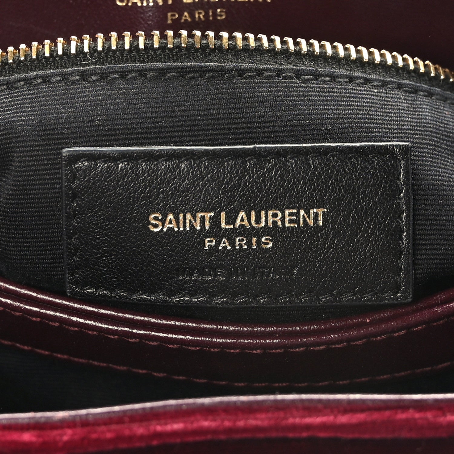 Saint Laurent Velvet Y Quilted Monogram Toy Loulou Crossbody Bag French Burgundy 7 of 10