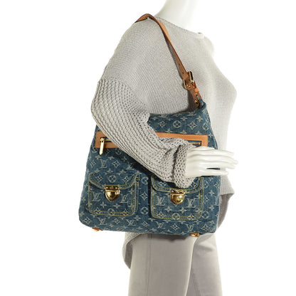 Louis Vuitton Denim Baggy GM Blue 2 of 7