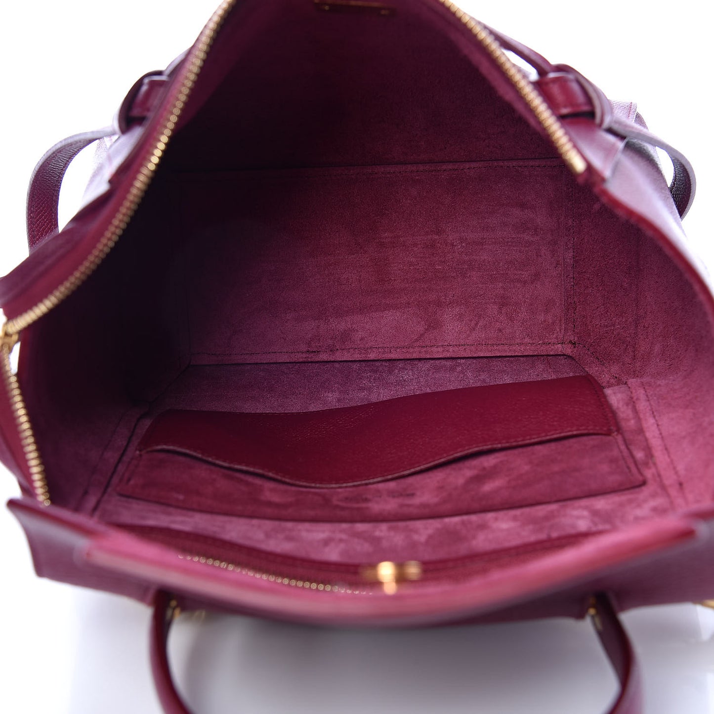Baby Grained Calfskin Micro Belt Bag Plum