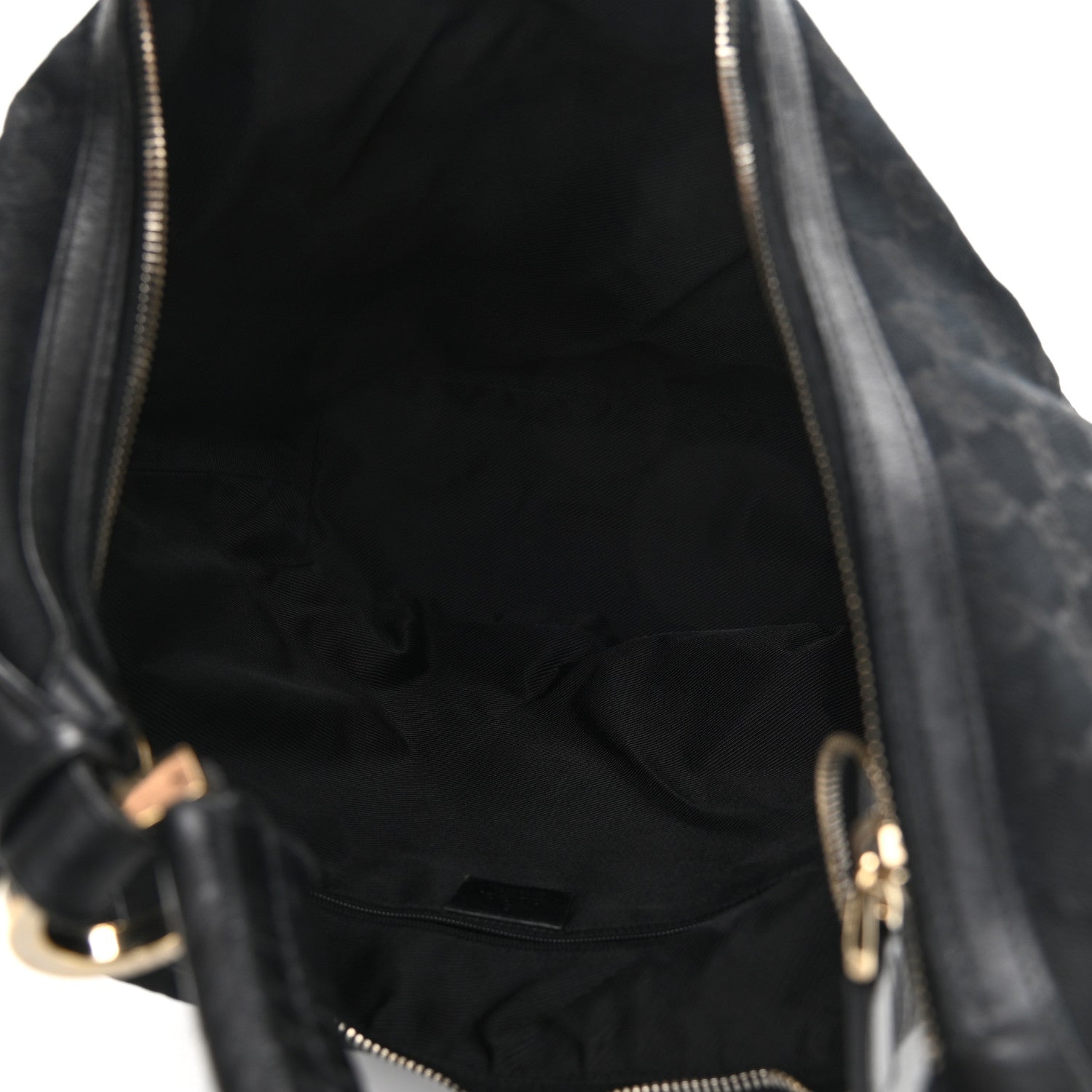 Gucci Nylon Monogram Large Hobo Black 5 of 13