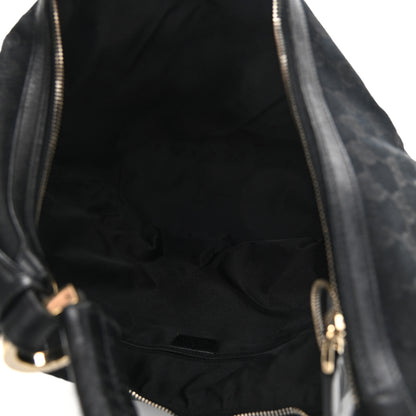Gucci Nylon Monogram Large Hobo Black 5 of 13