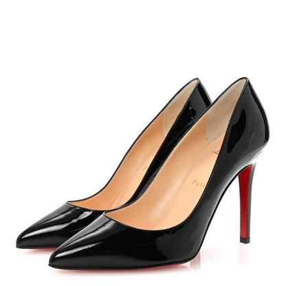 Christian Louboutin Patent Pigalle Follies 100 Pumps 38 Black 4 of 9