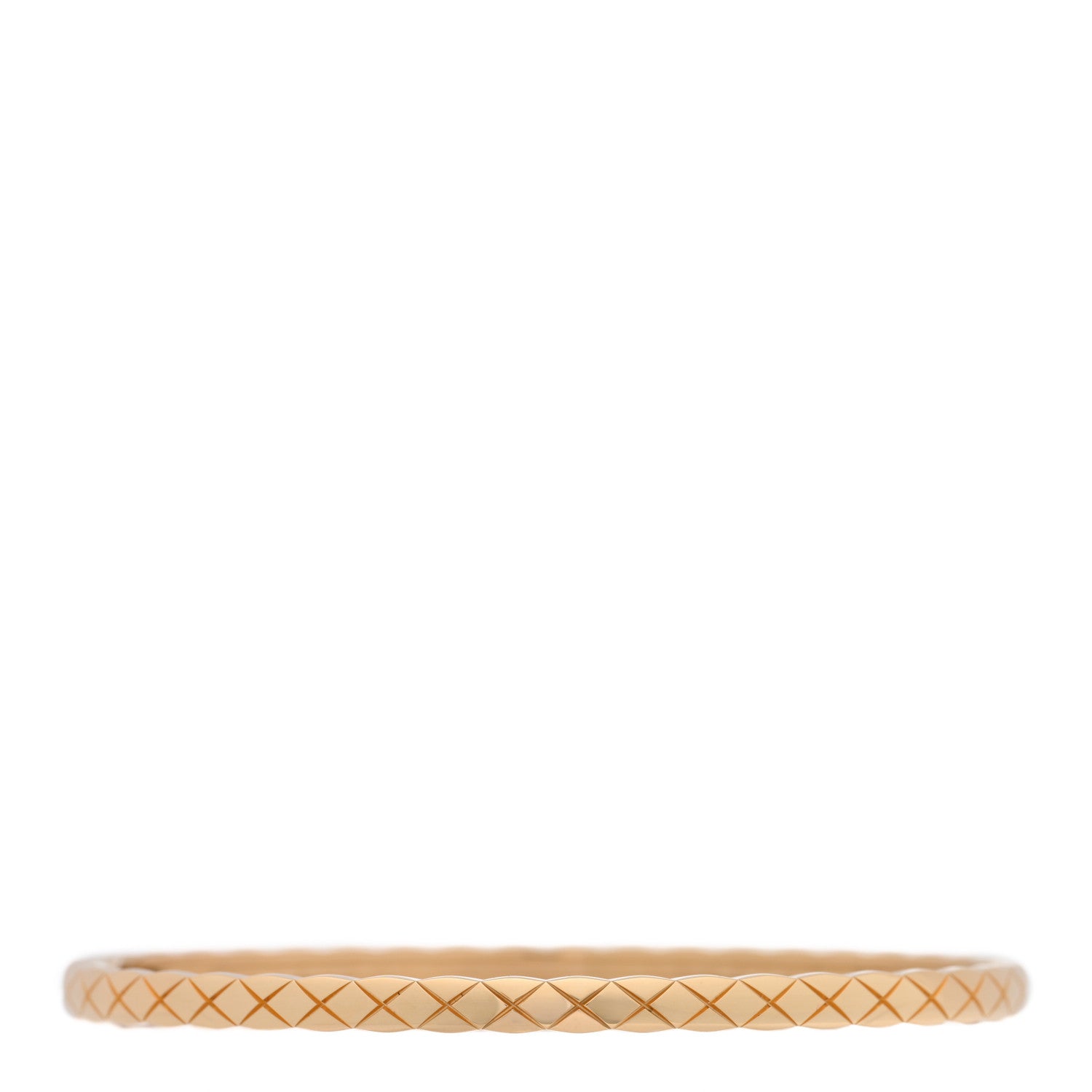 Chanel 18K Yellow Gold Mini Coco Crush Bangle Bracelet L 1 of 4