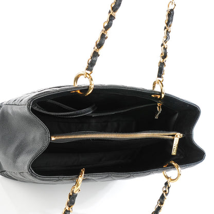 Chanel Caviar Quilted Grand Shopping Tote GST Black 5 of 7