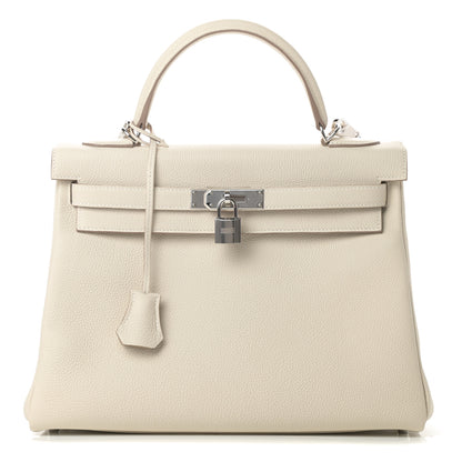 Hermes Togo Kelly Retourne 32 Craie 1 of 11