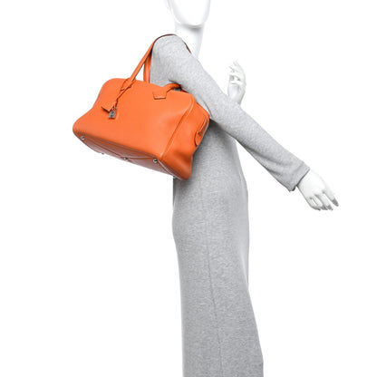 Hermes Taurillon Clemence Victoria II 35 Orange 2 of 11