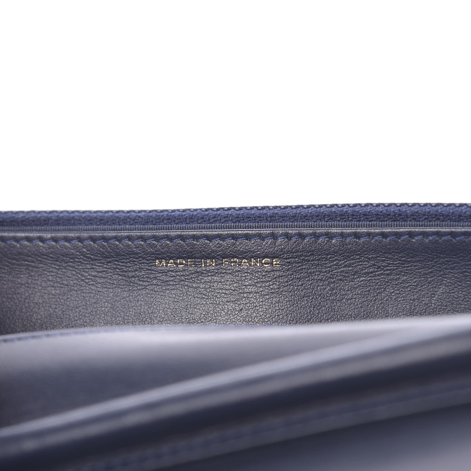 Chanel Caviar Quilted Boy Wallet On Chain WOC Navy 7 of 14