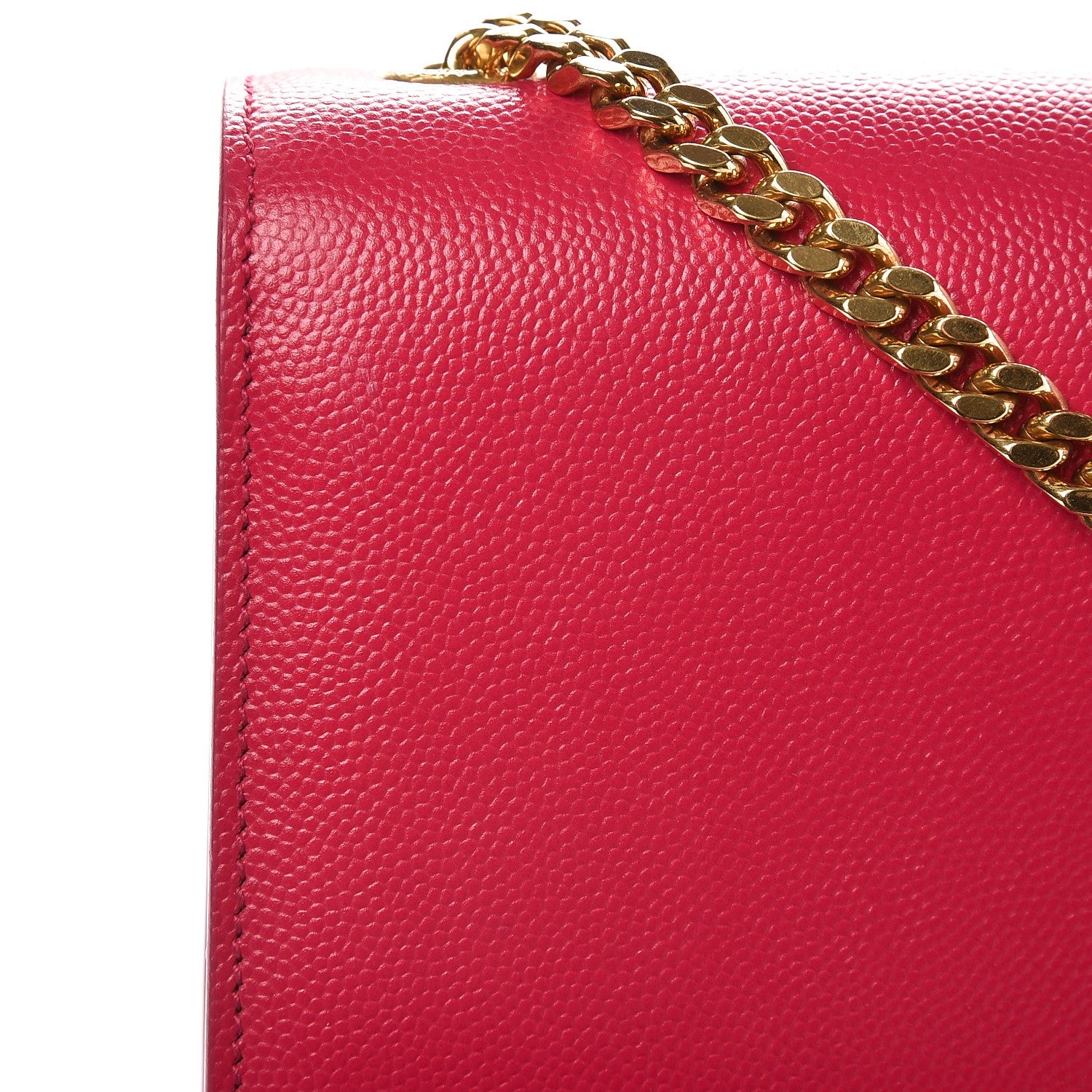 Saint Laurent Grain De Poudre Small Monogram Kate Satchel Bubblegum 8 of 8