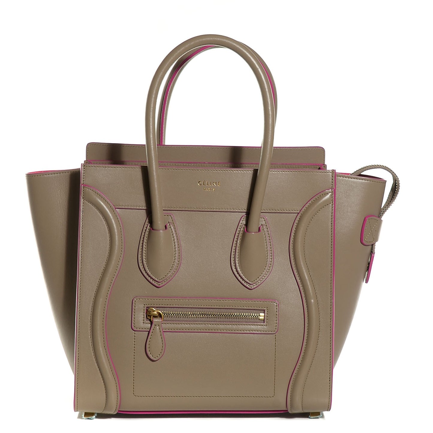 Palmelato Calfskin Micro Luggage Beige