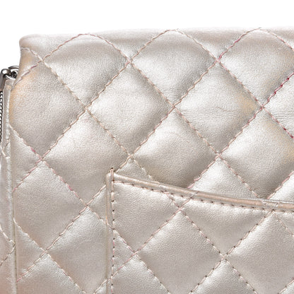 Chanel Metallic Calfskin Quilted 2.55 Reissue Clutch Silver 12 of 25