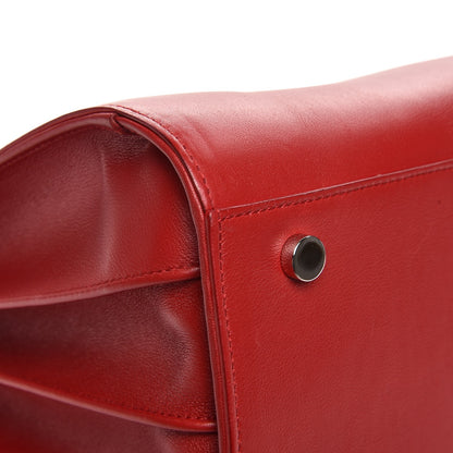 Saint Laurent Calfskin Studded Small Sac de Jour Carryall Red 13 of 14