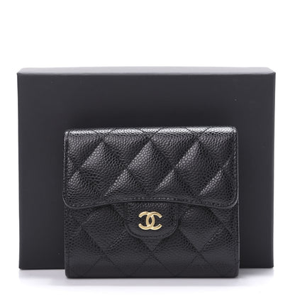 Chanel Caviar Quilted Compact Flap Wallet Black 9 of 9