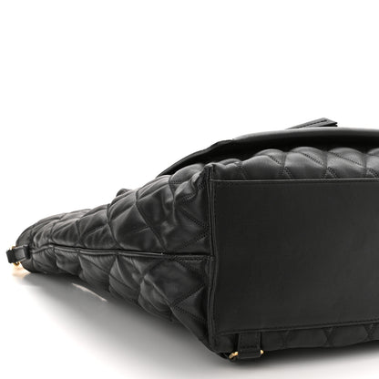 Givenchy Rubberized Canvas Quilted Duo Backpack Black 9 of 12