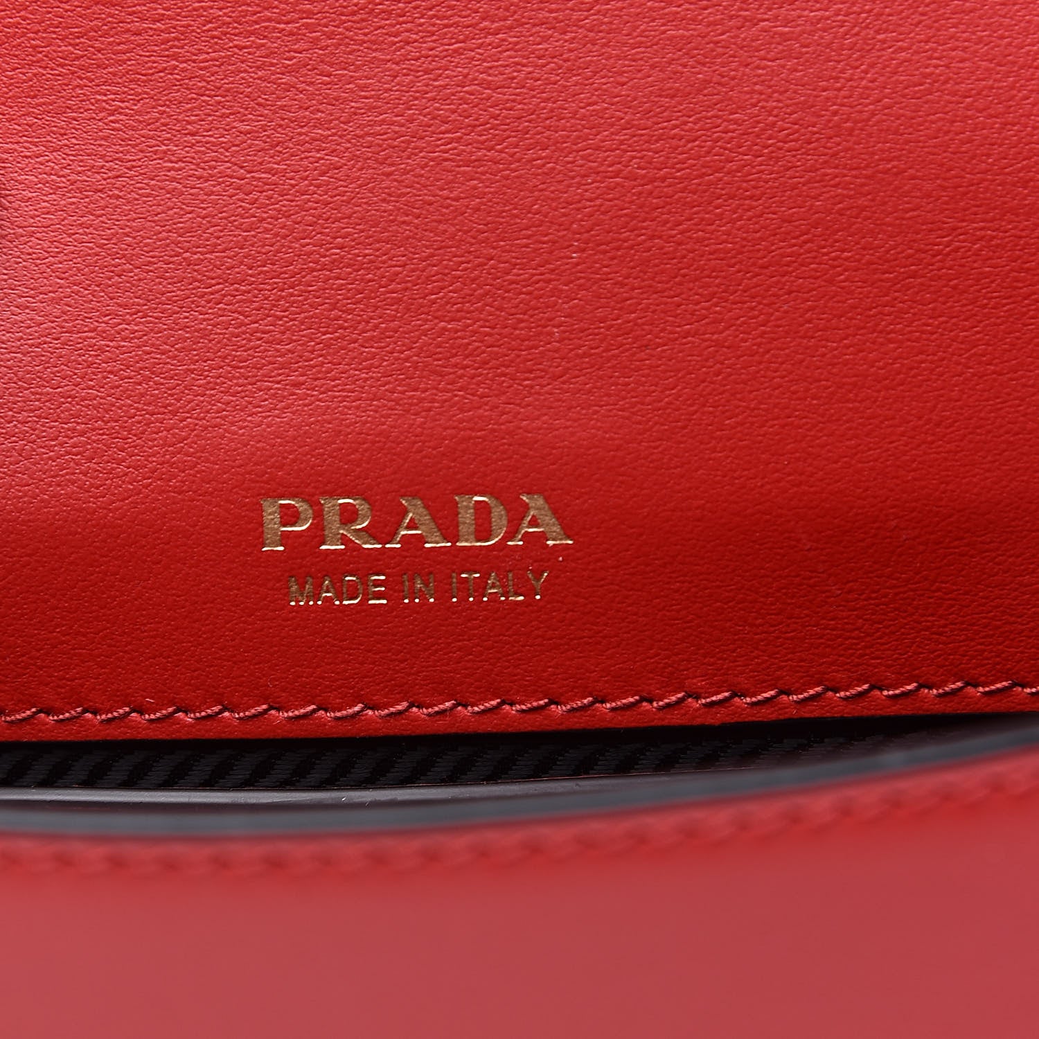Prada Saffiano City Calf Cahier Belt Bag Fuoco Black 7 of 10
