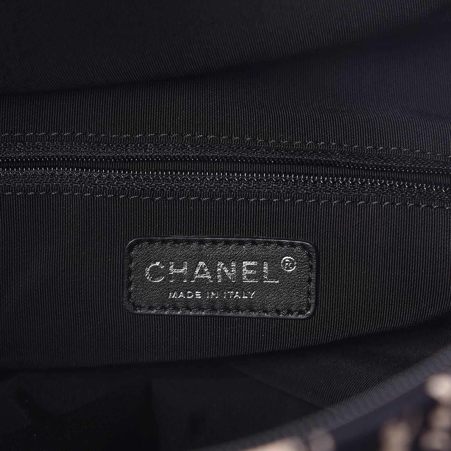 Chanel Velvet Camellia Flower Print Tote Black 6 of 10