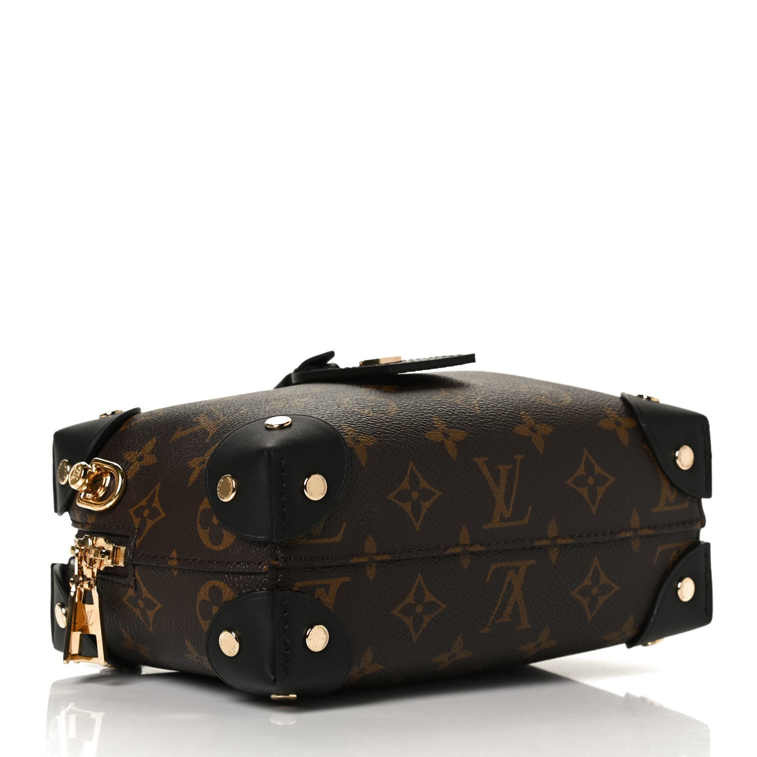 Louis Vuitton Monogram Petite Malle Souple Black 4 of 11