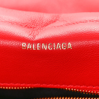 Balenciaga Nappa Calfskin Quilted Large Touch B Shoulder Bag Bright Red 6 of 8