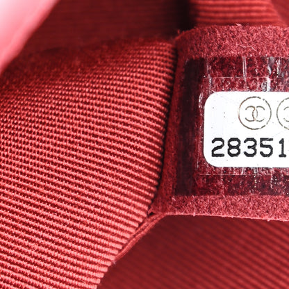 Chanel Calfskin Chevron Quilted Mini Statement Flap Red 9 of 9