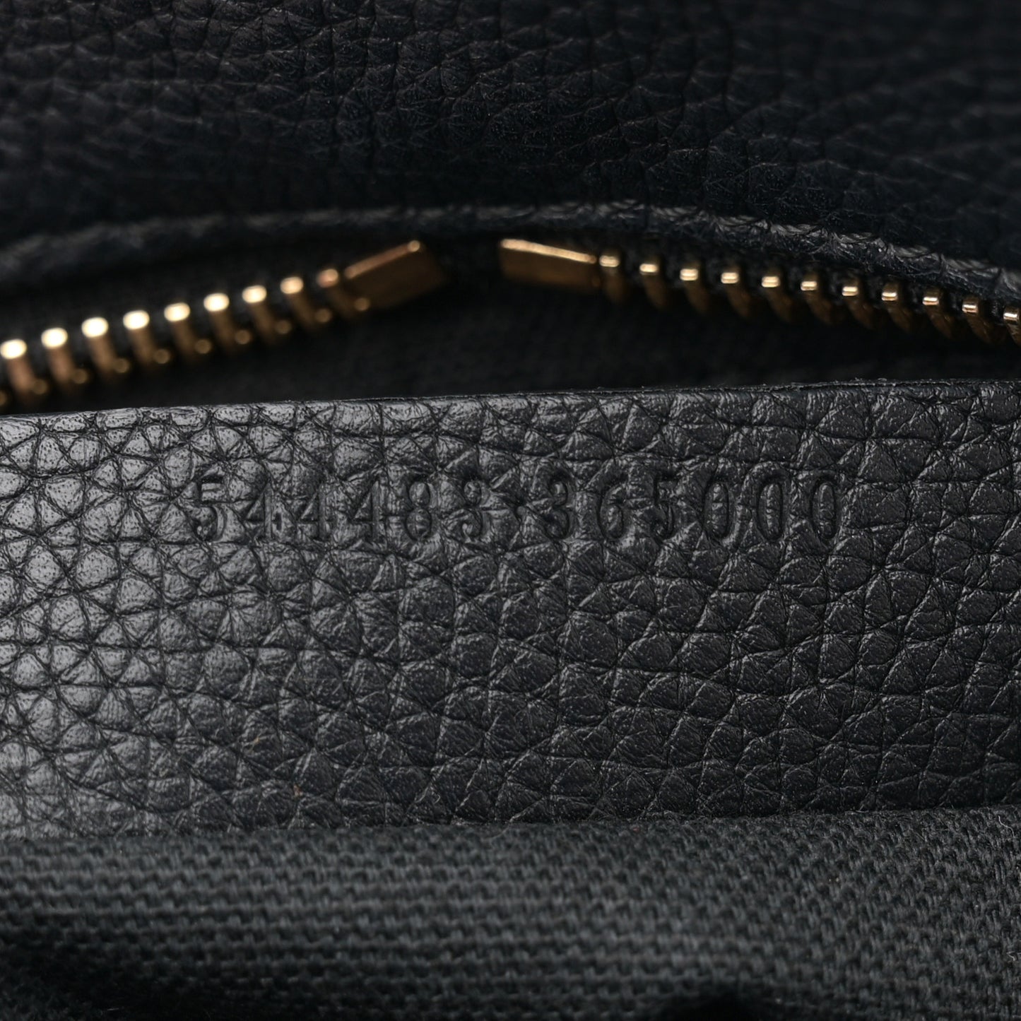 Pebbled Calfskin Mini Skull Padlock Zip Around Tote Black