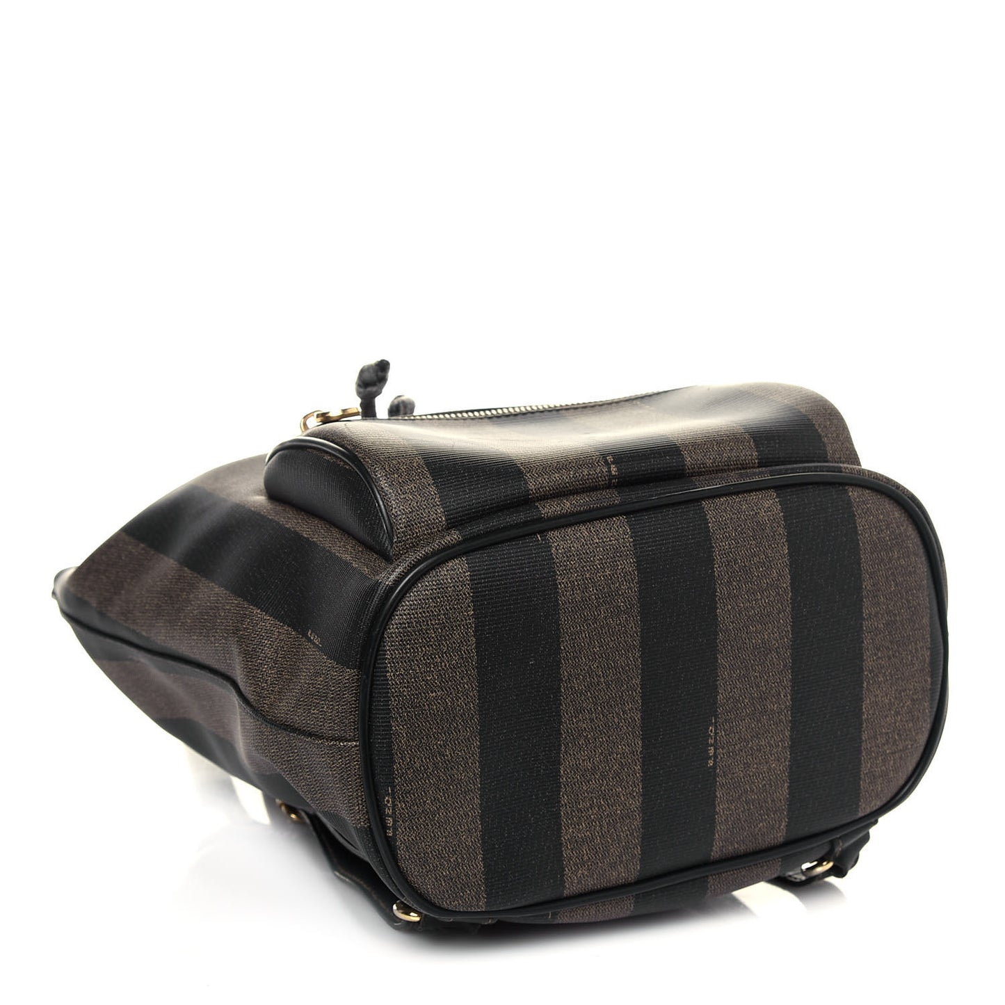Coated Canvas Pequin Drawstring Backpack Tobacco
