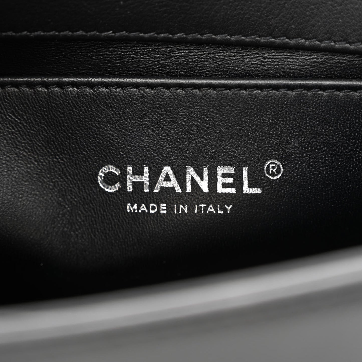 Lambskin Quilted Small Boy Flap Black