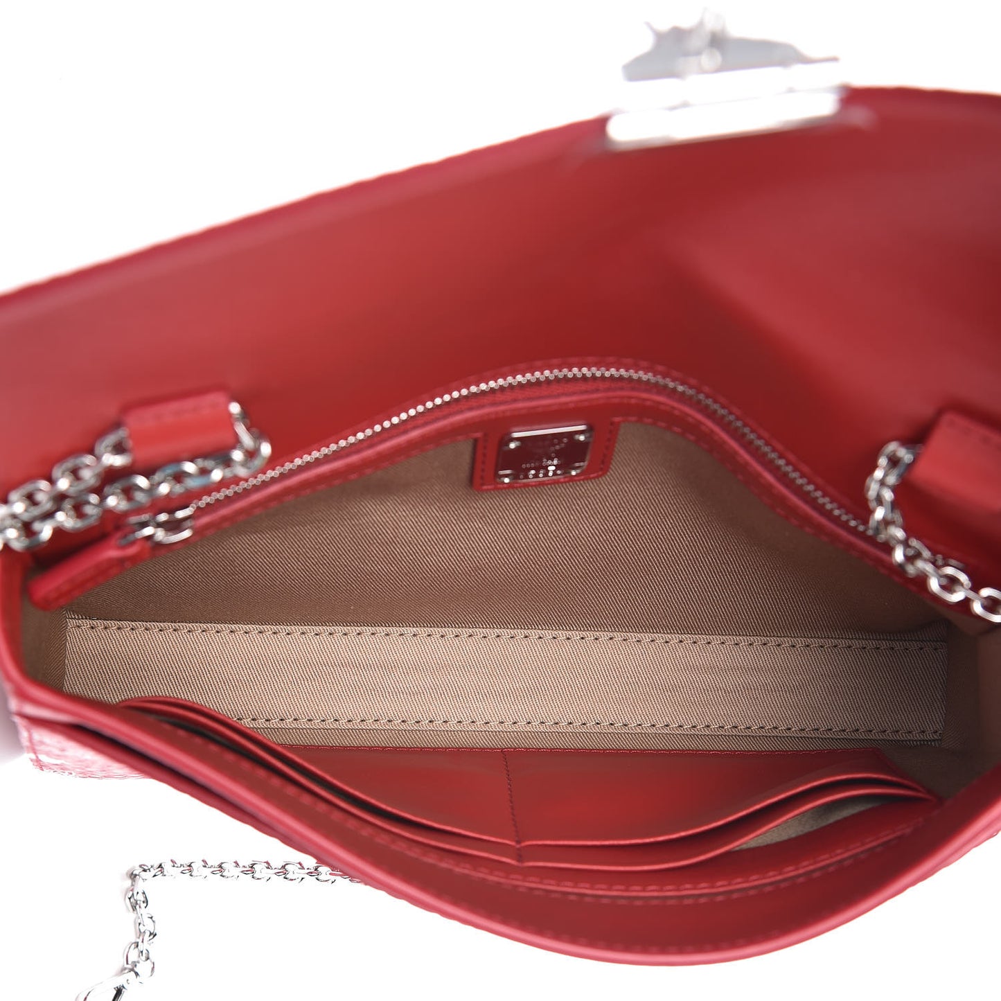 Visetos Monogram Medium Millie Crossbody Bag Ruby Red