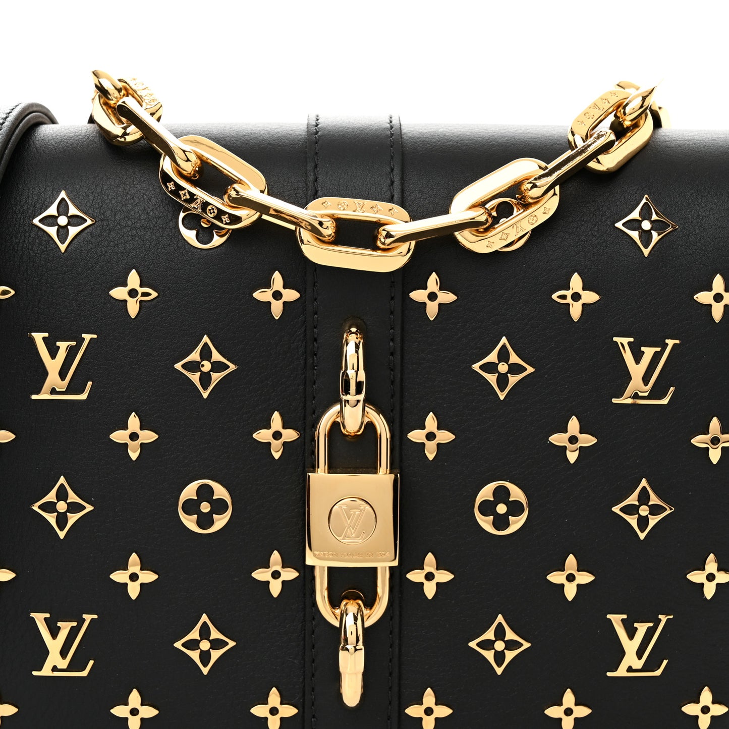 Calfskin Monogram Metal Rendez-Vous Black