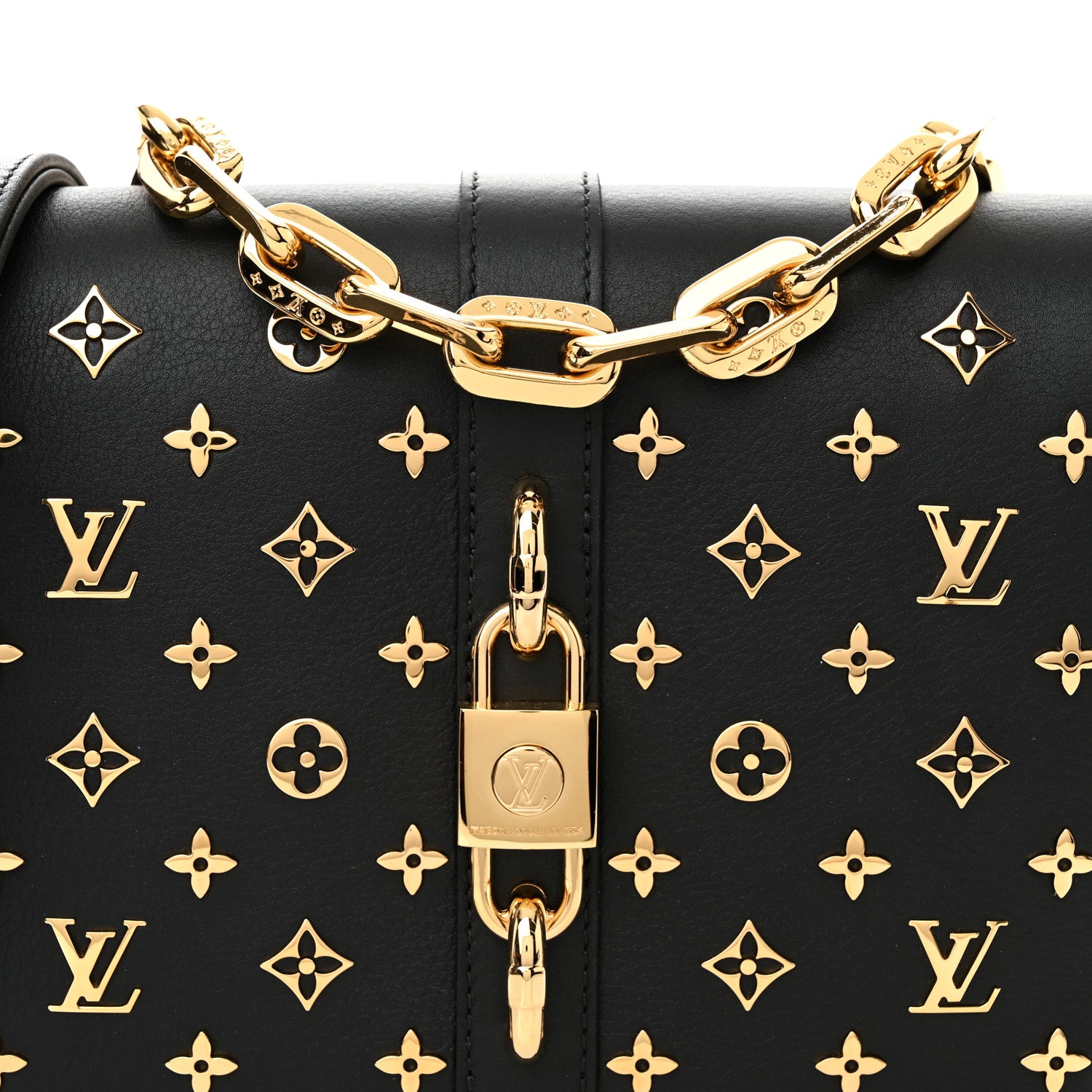 Louis Vuitton Calfskin Monogram Metal Rendez-Vous Black 7 of 9