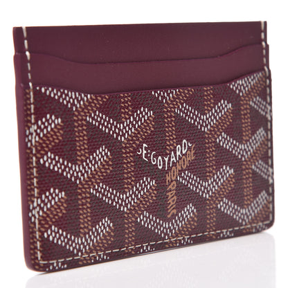 Goyard Goyardine Saint Sulpice Card Holder Bordeaux 3 of 7