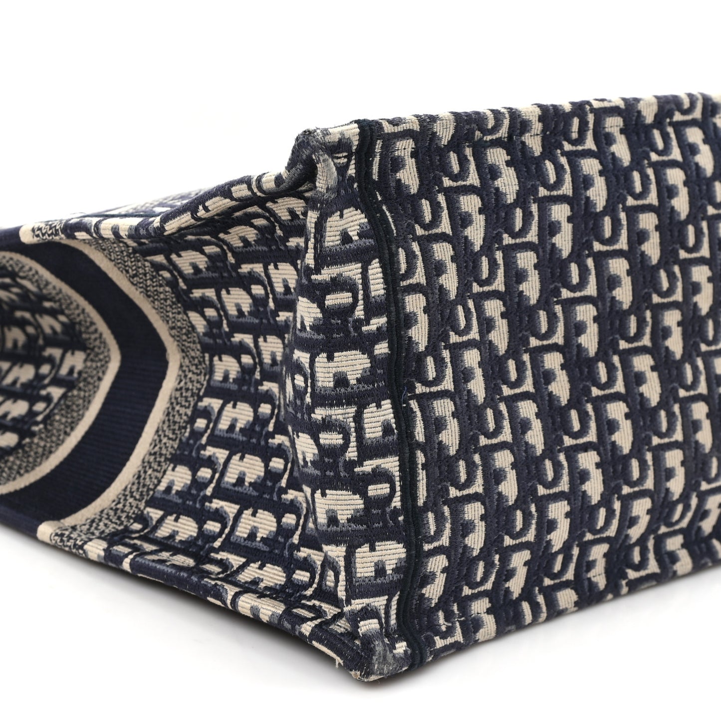 Oblique Large Book Tote Blue Multicolor