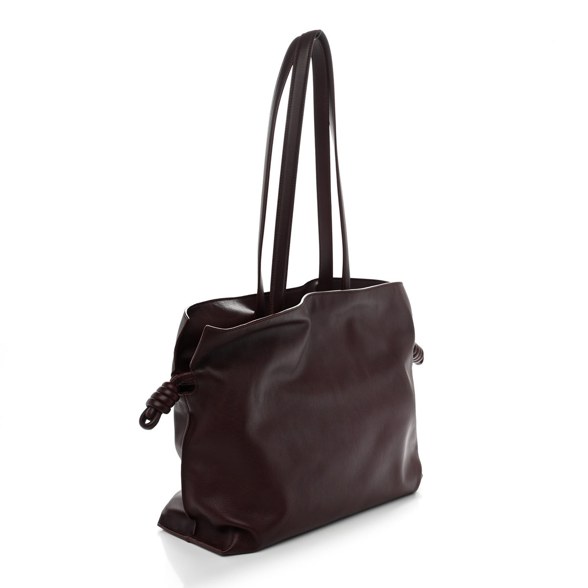 Loewe Calfskin Large Flamenco Knot Bag Dark Burgundy 3 of 10