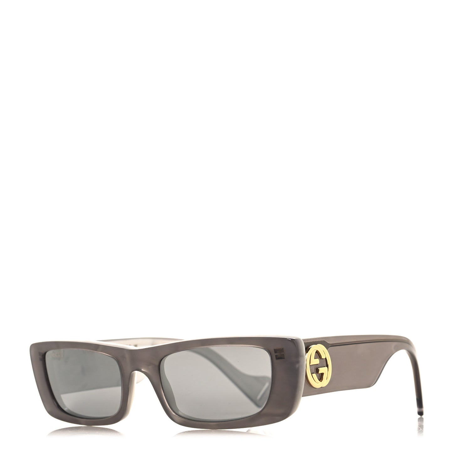Acetate Rectangular GG0516S Sunglasses Grey Gold