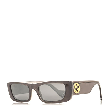 Gucci Acetate Rectangular GG0516S Sunglasses Grey Gold 1 of 8